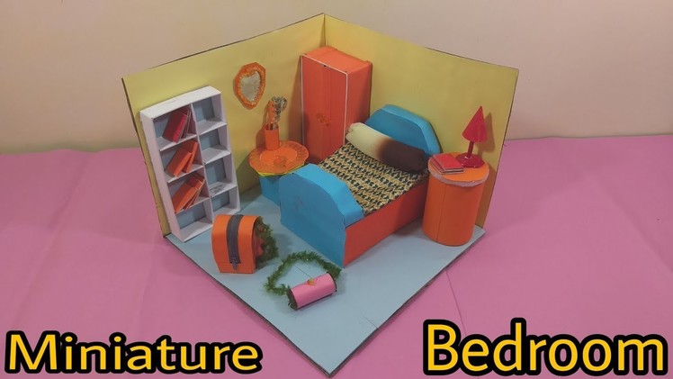 DIY Miniature Bedroom | Kids Room Decor | Rajni Crafts