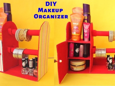DIY Space saving Room Organizer. Bangle stand making at Home. Best out of waste