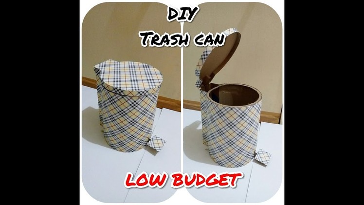 DIY TRASH CAN from cardboard. On Creation ^^