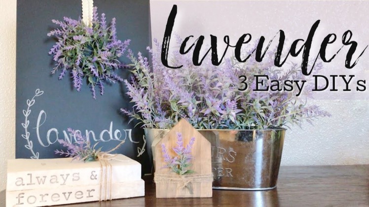 Dollar DIYs. DIY Lavender Wreath, Bundle and Arrangement