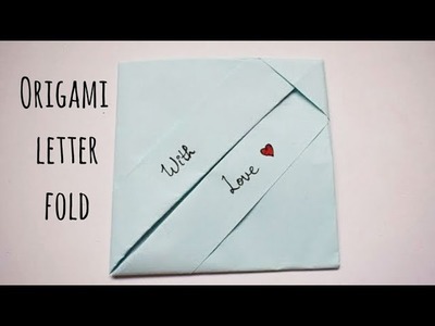 Easy Origami Envelope | DIY Letter Folding Ideas | Easy Origami Note Folding | Fun Origami Crafts