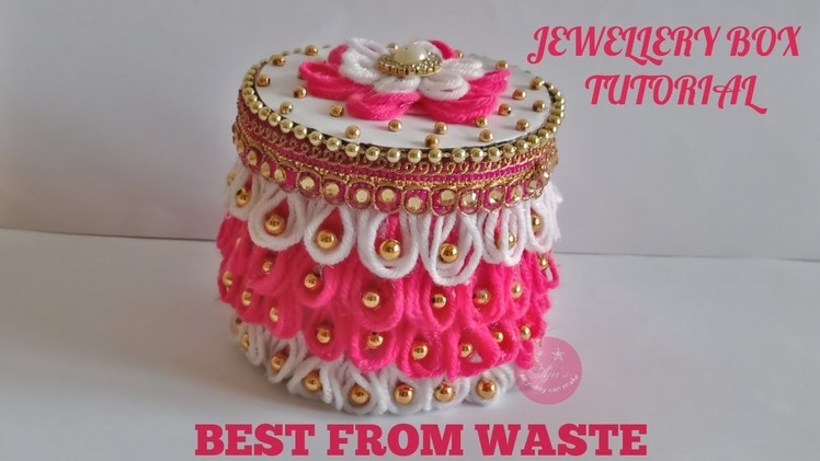 Handmade vase or Jewellery box for Best friend Birthday or wedding | Gift box from plastic bottle