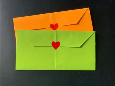 How to make Envelope| Easy Origami Envelope Tutorial| Cách xếp bì thư siêu dễ