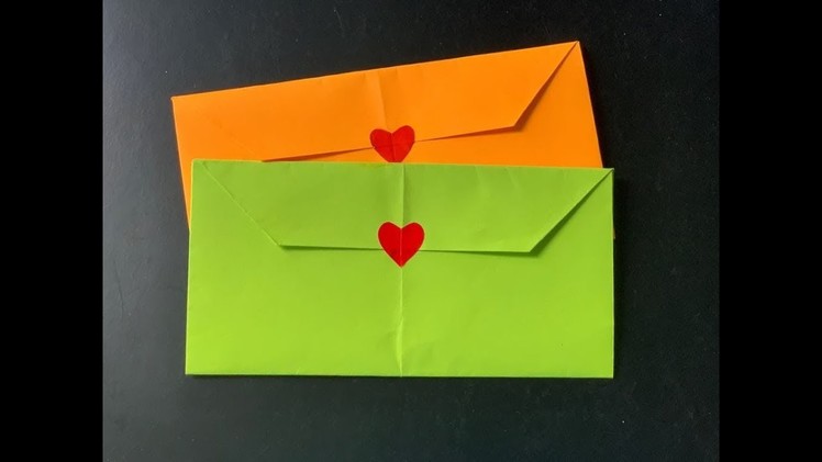 How to make Envelope| Easy Origami Envelope Tutorial| Cách xếp bì thư siêu dễ
