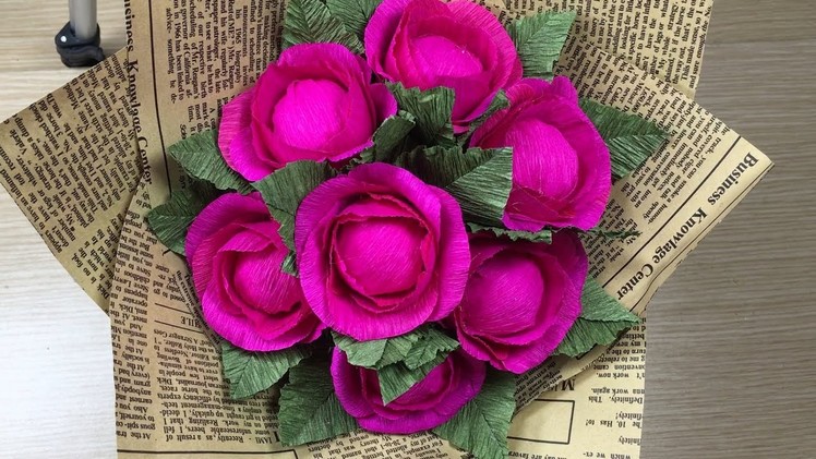 Making Rose  Bouquet - Craft Ideas