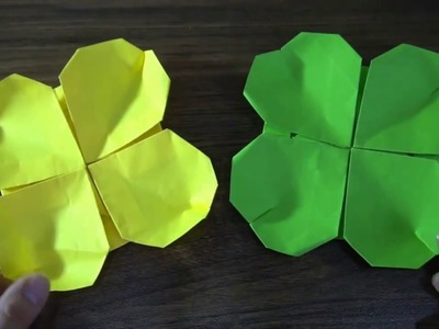 Origami Four leaf clover || Origami easy in the summer for children