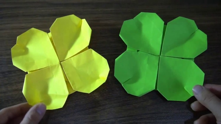 Origami Four leaf clover || Origami easy in the summer for children