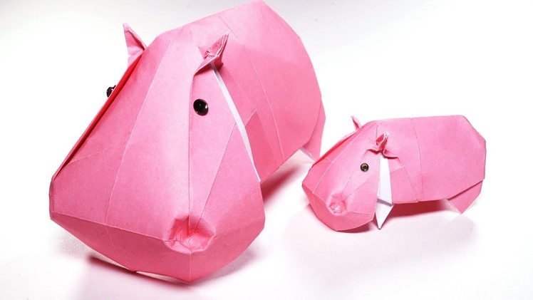 Origami Hippo Easy (Jose Herrera) - Paper Crafts 1101