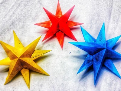 Origami|Origami star for christmas|Paper Star For Christmas|Stop Motion Lover