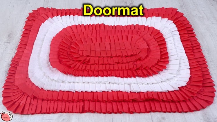 Best Out Of Waste Idea || Doormat Making From Waste Materials || Handmade Things