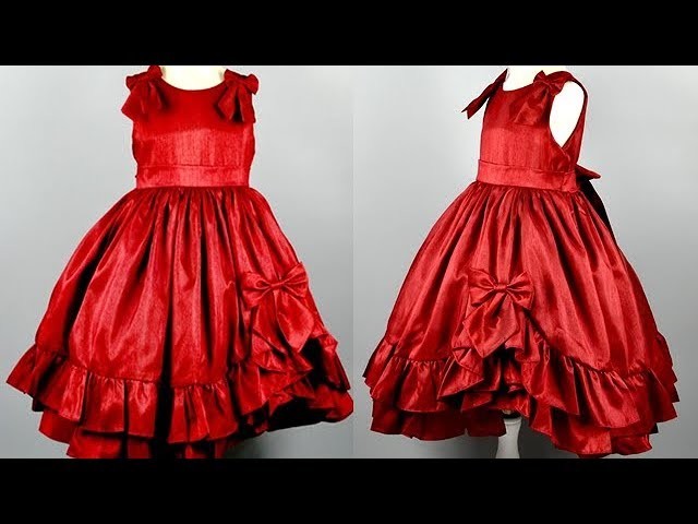DIY Designer Ruffled Baby Frock With Simple Easy Steps At Home