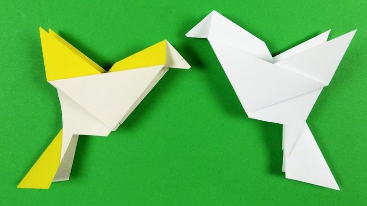 Easy origami bird for beginners