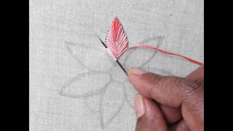 Hand embroidery Beautiful Easy flower design