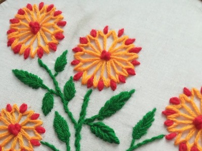 Hand embroidery easy and simple.# bedsheets.pillow cover.cution cover.table cloths. etc. 
