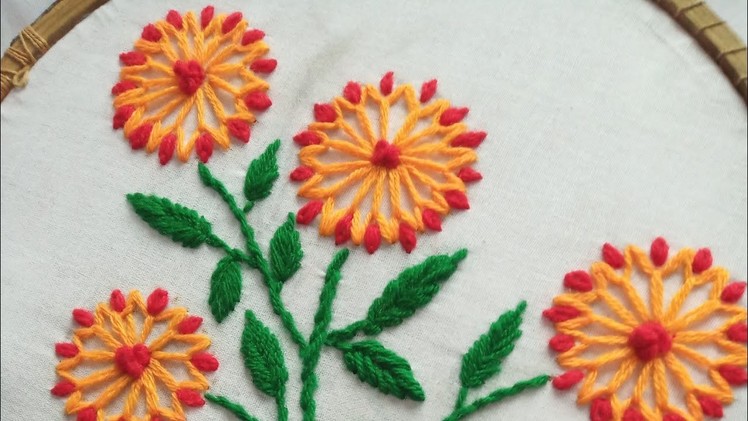 Hand embroidery easy and simple.# bedsheets.pillow cover.cution cover.table cloths. etc. 