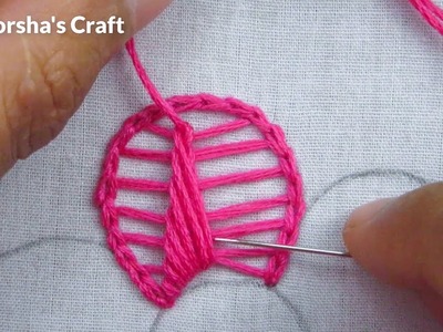 Hand Embroidery, Twisted Chain Stitch Embroidery Flower