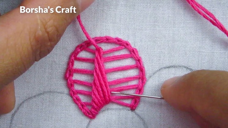 Hand Embroidery, Twisted Chain Stitch Embroidery Flower