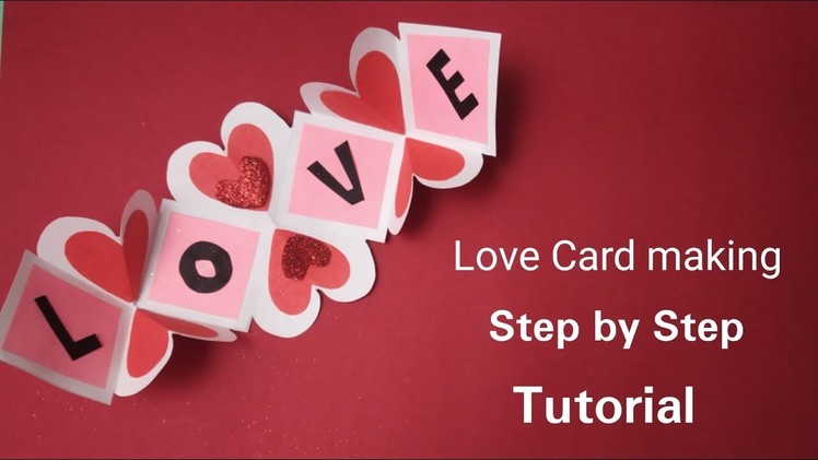 How to make Love Card for Boyfriend,DIY Love Greeting Card,Handmade Card ideas for Explosion Box