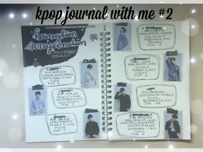 ✨ kpop journal with me #2 | BTS profiles