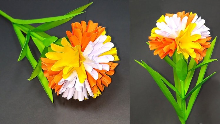 Paper Flower Making! Easy Making Paper Stick Flower | Flower for Decoration | Abigail Paper Crafts
