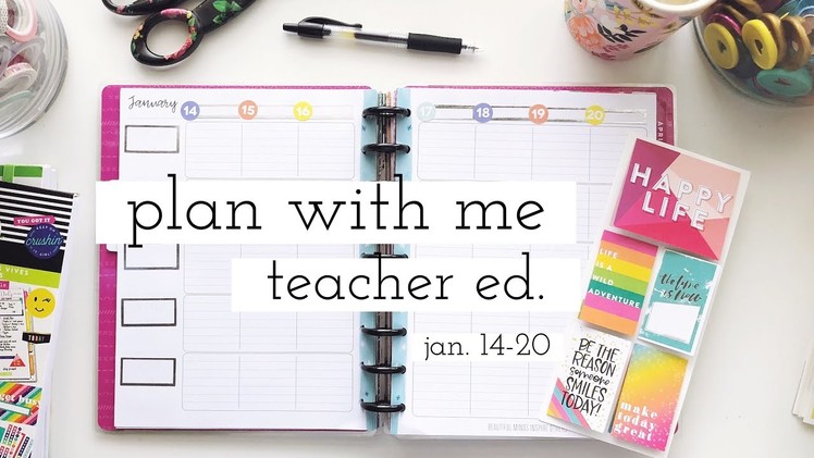 Plan With Me - Classic Teacher Planner - Jan. 14-20