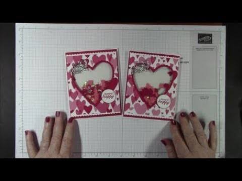 Stampin' Up! Meant To Be Fun Valentine's Day Shaker Card