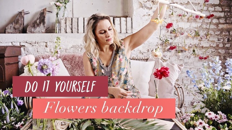 THE PERFECT SPRING DECORATION: DIY Fresh Flower Backdrop