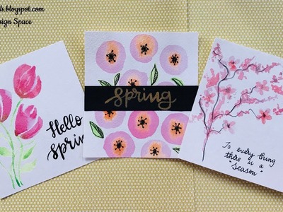 Three Watercolor Spring floral techniques