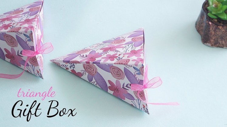 Triangle Gift Box | Box tutorial | Gift Wapping Ideas