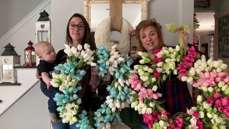Tulip Wreath Tutorial: Priscilla & Chelsea-The Real Housewives of Cross Stitch