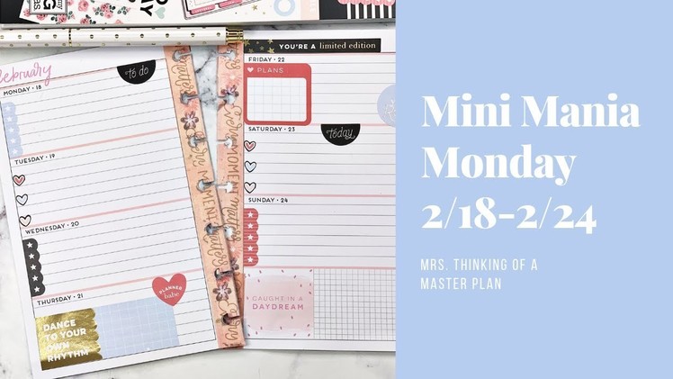 Weekly Plan with me l Mini Happy Planner l Ft. Simply Lovely Planner Stickers