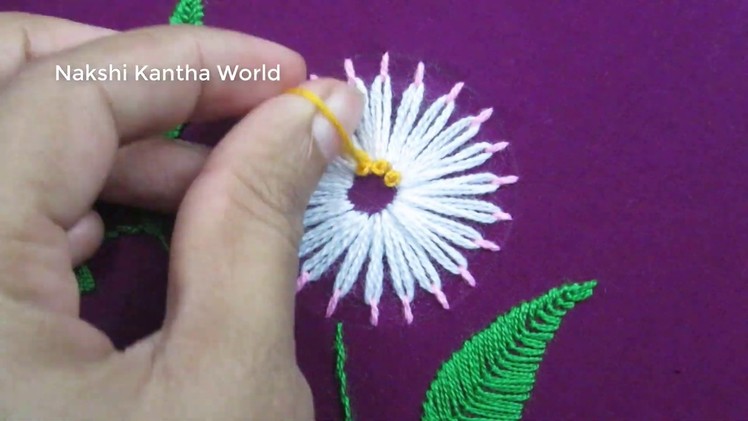 Basic Hand Embroidery, Beautiful Flower Embroidery Design