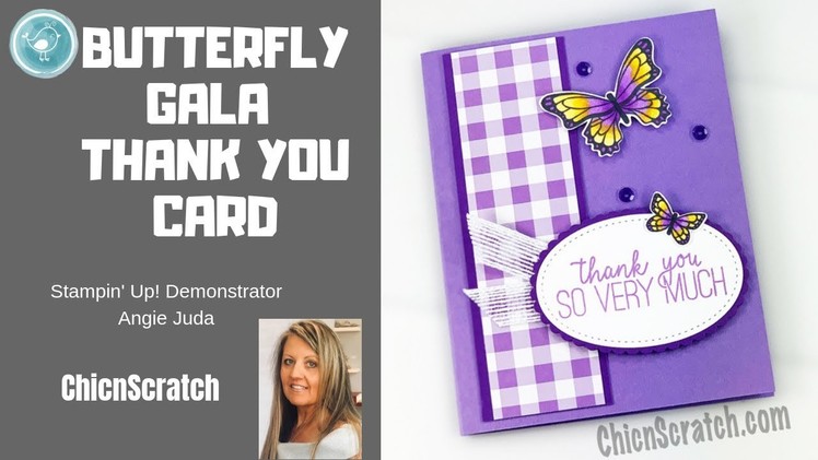 Butterfly Gala Thank You Card