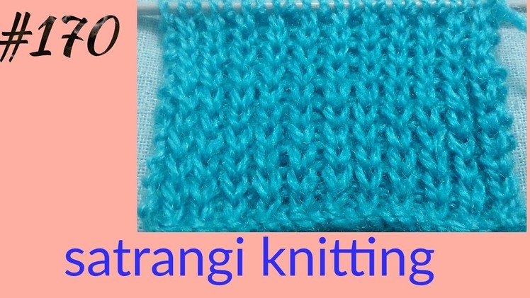 Cap  sweater & border design #170| Satrangi knitting|