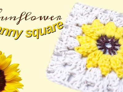 HOW TO CROCHET A GRANNY SQUARE | SUNFLOWER | CROCHET & RELAX ????