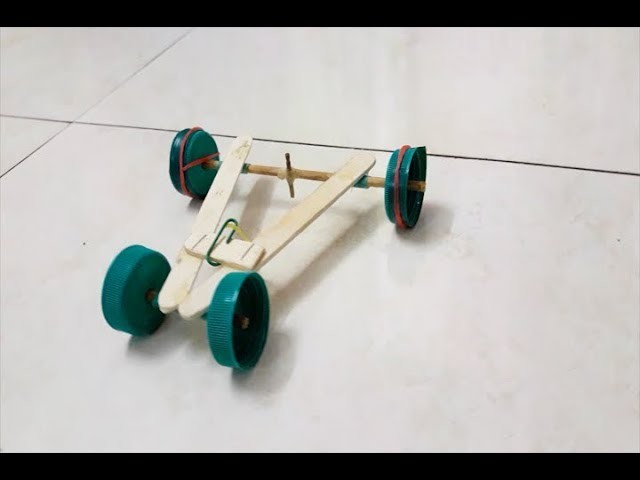 How To Make A Rubber Band Car Easily