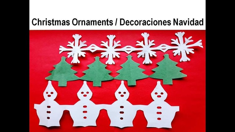 Kirigami #Christmas Decoration - Decoraciones para Navidad