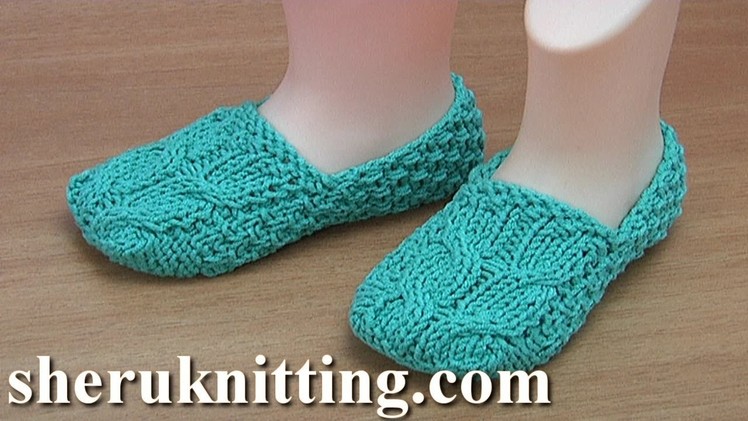 Knit Baby Slippers Tutorial 236