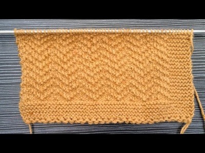 Knitting Pattern.Zigzag Seed Stitch Pattern for Cardigan, Blanket,Shawl