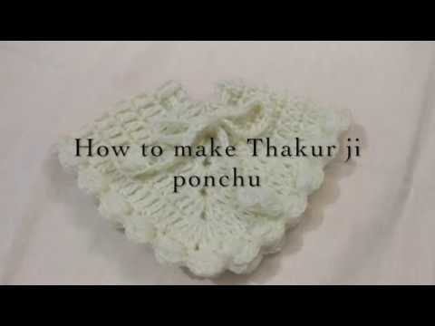 Make Poncho for 3 - 4 no bal gopal. Ladoo gopal. krishna ji, very easy and simple way