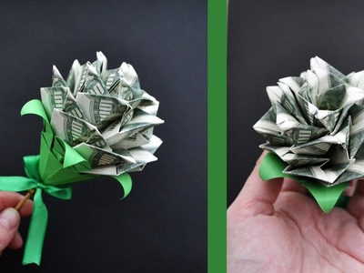 MY MONEY ROSE | Modular Origami | Dollar gift for a Valentine's day | Tutorial DIY 4K (NProkuda)