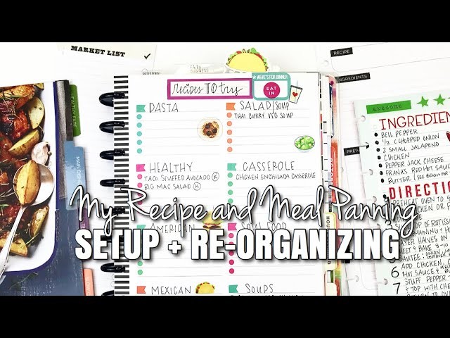 My Recipe and Meal Planning Setup + Re-Oranization | At Home With Quita