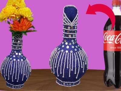 New Style Flower Vase With Plastic Bottle ||Plastic Bottle Flower Vase At Home||dustu pakhe