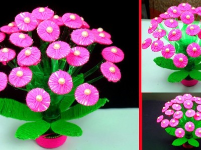 Plastic Bottle Flower Vase Amazingly Easy Recycling at Home | Best Recycled Home Decor