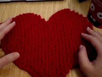 Simple Knit Heart using knit stitch