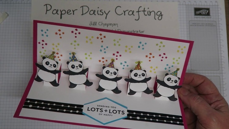 Stampin' Up! Party Pandas Pop Up card
