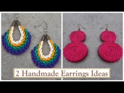 2 Handmade Earring Ideas | DIY | How To Make Thread Earrings At Home | Creation&you
