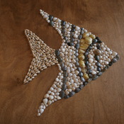 Angel Fish Mosaic Sea Shells