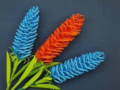 Beautiful Lavender Paper Flower Making Tutorial - DIY Paper Flowers