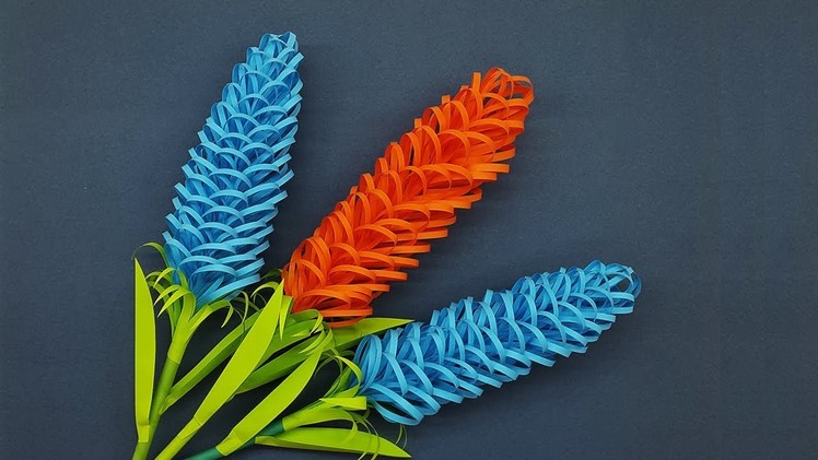 Beautiful Lavender Paper Flower Making Tutorial - DIY Paper Flowers